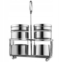 PRZYPRAWNIKI SOLNICZKA I PIEPRZNICZKA ZE STOJAKIEM