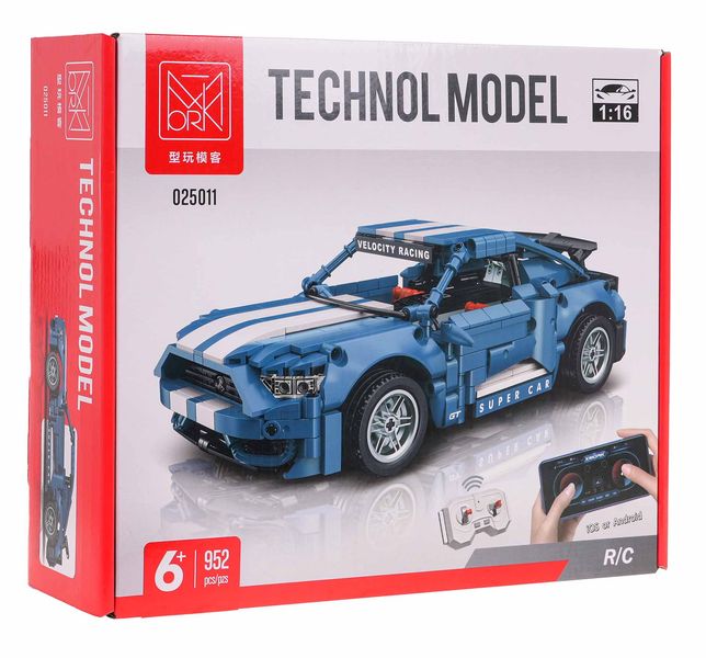 Klocki Techniczne Autko Sportowe Niebieskie 952El. zdjęcie 1