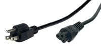 POS AC-US cable C5-YJ3[2,5A]/NEMA5-15P[10A]125V SVT 18AWG L-1800 black