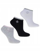 Skarpetki Damskie Stopki Bawełniane Kolorowe Klasyczne z Haftem MORAJ 35-38