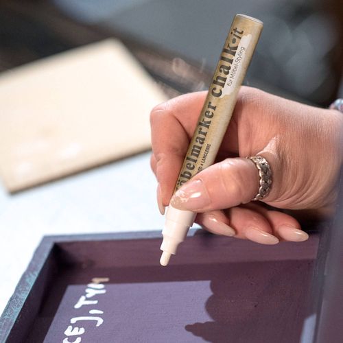 Wodoodporny marker do stylizacji mebli Chalk-it Biały 10ml na Arena.pl