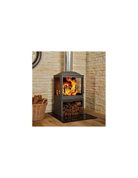 Podstawa szklana hartowana - szyba pod Piec lub Kominek 60x40 cm CZARNA zdjęcie 4