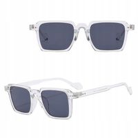 OKULARY PRZECIWSŁONECZNE filtr UV400 bezbarwne damskie męski+ ETUI+ ŚCIERKA