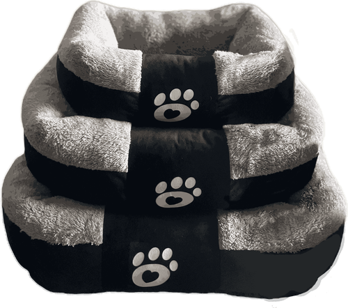 Legowisko dla psa czarne L prostokątne SOFA 61x51x16cm na Arena.pl
