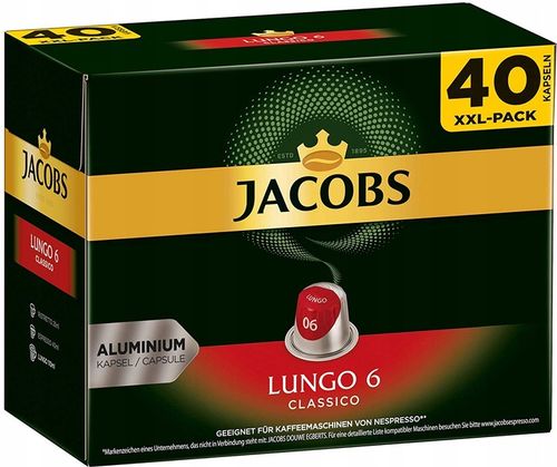 KAWA NESPRESSO JACOBS LUNGO CLASSICO 40st XXL-PACK na Arena.pl