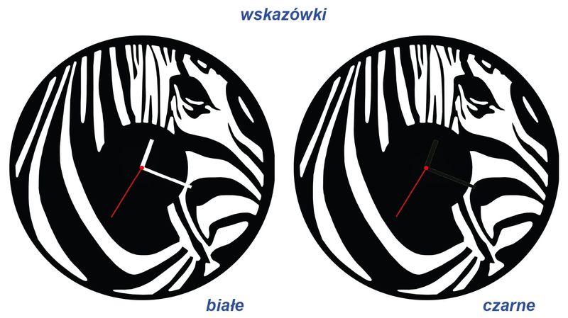 ZEGAR ŚCIENNY ZEBRA 58cm XXL 150.11 zdjęcie 3