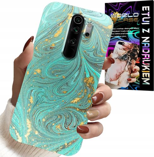 ETUI DO XIAOMI NOTE 8 PRO - MARMURKOWE WZORY + SZKŁO HARTOWANE na Arena.pl