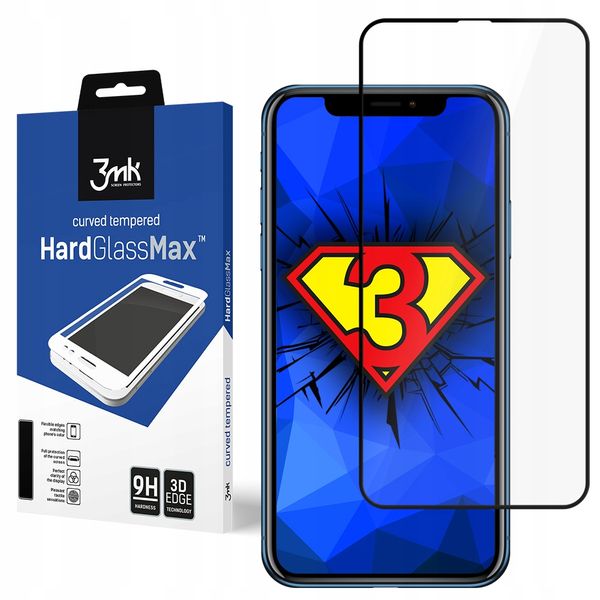 3Mk Hardglass Max 3D Szkło Hartowane Do Iphone Xir zdjęcie 1