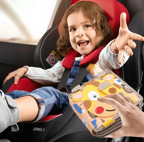 Tablica Manipulacyjna Sensoryczna Montessori Książeczka Zabawka Edukacyjna na Arena.pl