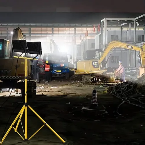 Halogen LED Statyw Budowlany Roboczy Naświetlacz 100W Z Długim Przewodem 5m na Arena.pl