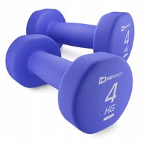 Ciężarki do ćwiczeń 2x4kg hantelki do fitnessu neoprenowe żeliwne trening