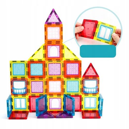 Klocki Magnetyczne 3D Układanka Edukacyjna 70 elementów na Arena.pl