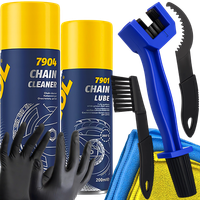 ZESTAW DO CZYSZCZENIA ŁAŃCUCHA MOTOCYKLOWEGO MANNOL SMAR ZMYWACZ SZCZOTKA