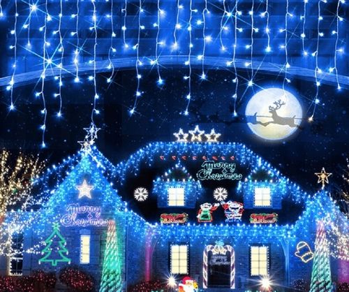 SOPLE 500 LED LAMPKI ZEWNĘTRZNE IP44 STAŁE + FLASH KURTYNA ŚWIETLNA BIAŁE na Arena.pl