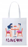 Dla Chłopaka Męża Prezent Torba Eco Biała Shopper Z Nadrukiem Ze Zdjęciem
