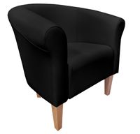 Fotel Milo D1 czarny nogi 20 buk