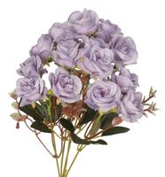 Róża róże bukiet sztuczne kwiaty jak żywe 33cm 5 gałązek