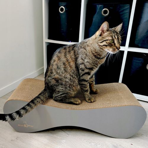 Drapak dla kota MIMI | szary łupek | 70x23x24 cm | MruuPruu na Arena.pl