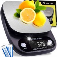 WAGA KUCHENNA ELEKTRONICZNA PRECYZYJNA LCD DIETETYCZNA + BATERIE 0.1G/5000G