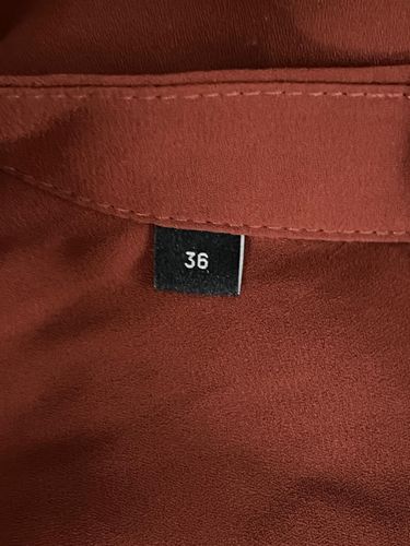 Stylowa Sukienka do Kolana Wygodna Letnia Czerwona Rozmiar 36 Poliester na Arena.pl