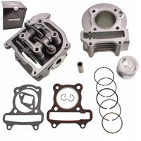 Cylinder głowica 80cc wałek tłok uszczelki popychacz GY6 skuter Barton Zipp