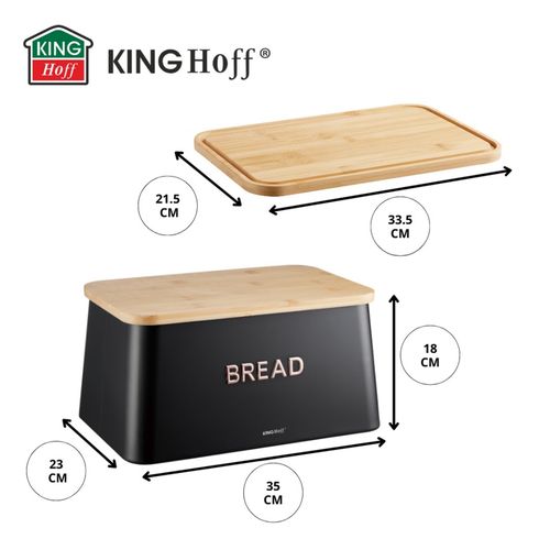 chlebak stalowy z deską do krojenia kinghoff kh-1948 na Arena.pl