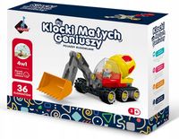 klocki małych geniuszy konstrukcyjne 4w1 36el 5244