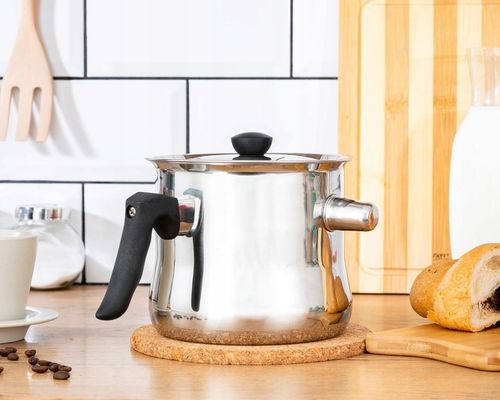 GARNEK DO MLEKA 2L Z GWIZDKIEM GAZ INDUKCJA STALOWY DO GOTOWANIA MLEKA HIT na Arena.pl