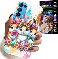 ETUI DO OPPO RENO5 4G 5G - KRÓLICZKI, ŚWIĄTECZNE, KRÓLIK, WIELKANOC