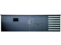 Schowek Domek Ogrodowy 6,5x2,5m + wiata 1,5x2,5m Brama okno dach  ID720