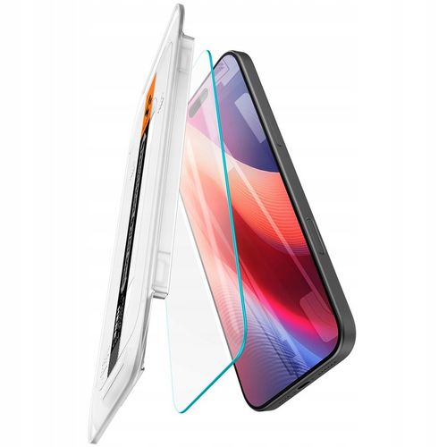 Szkło hartowane do iPhone 16 Pro, Spigen EZ Fit 2P, z aplikatorem, mocne na Arena.pl