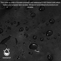 Pokrowiec na butlę gazową 5 kg 210D Oxford Cloth chroni przed UV warunki at