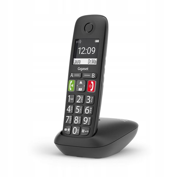 Telefon stacjonarny GIGASET E290 Czarny zdjęcie 3