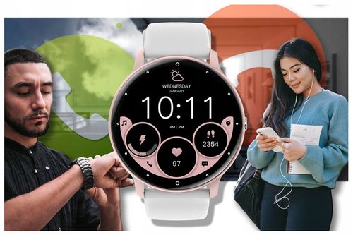 ZEGAREK SMARTWATCH DLA DZIEWCZYNKI PREZENT NA KOMUNIĘ +PASEK +TOREBKA na Arena.pl