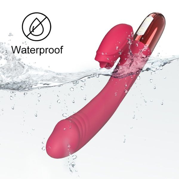 Wibrator-Silicone Vibrator Usb, 10 Vibration Modes, Heating zdjęcie 9