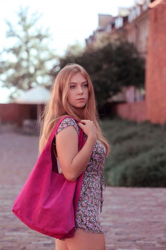 Włoska Torebka worek Skórzana zamsz Naturalny musztarda U35 na Arena.pl