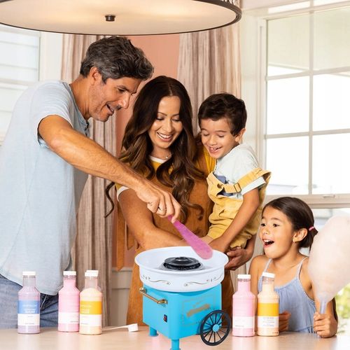 MASZYNA DO WATY CUKROWEJ DOMOWA WATA CUKROWA MASZYNKA WÓZEK + PATYCZKI na Arena.pl