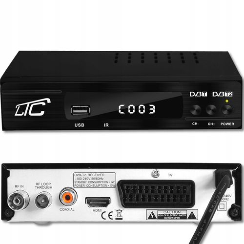 TUNER TV NAZIEMNA HD DEKODER DVBT2 WIFI H.265 HEVC na Arena.pl