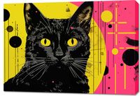 Obraz 100x70cm Neonowy Kocur