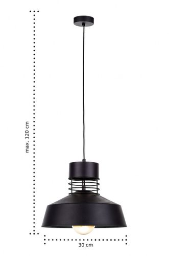 Lampa wisząca 1xE27 TITANIUM BLACK na Arena.pl