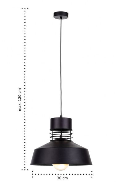 Lampa wisząca 1xE27 TITANIUM BLACK zdjęcie 3
