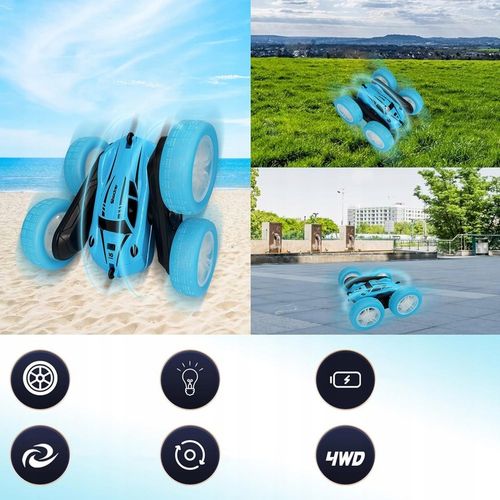 AUTO TWISTER TAŃCZĄCY SAMOCHÓD AKROBATA KASKADER 4WD Z LED Z PILOT Z AKU na Arena.pl