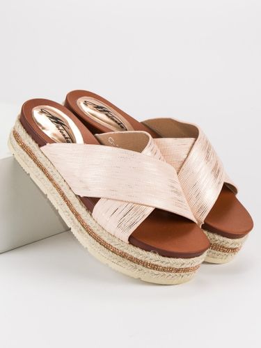 PUDROWE KLAPKI ESPADRYLE Rozmiar - 39 na Arena.pl