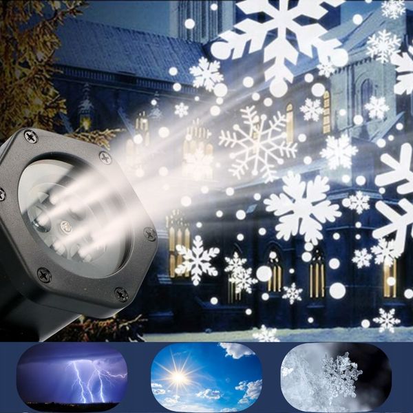 Projektor LASEROWY + świąteczny LED reflektor RZUTNIK 12 KART 6W 48 WZORÓW zdjęcie 3