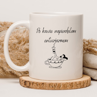 CHAMSKI KUBEK BEZ CENZURY | ŚMIESZNY PREZENT | DO PRACY BIURA DOMU | 330 ml