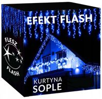 SOPLE 300 LED LAMPKI ZEWNĘTRZNE KURTYNA IP44 STAŁE + FLASH