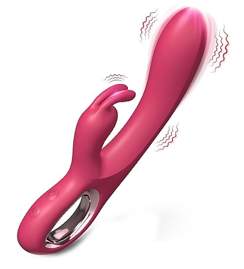Wodoodporny wibrator USB z wypustką na łechtaczkę zdjęcie 1