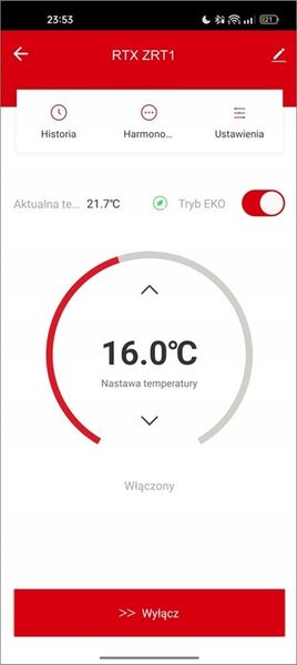 Głowica Termostatyczna RTX Termostat Inteligentny ZigBee TUYA Smart zdjęcie 8
