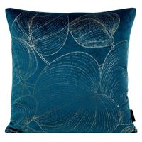 POSZEWKA WELUR VELVET WZÓR 45X45 CM GRANATOWA