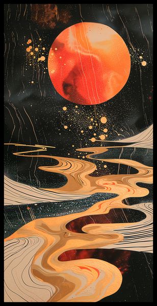 Plakat 50x100cm Planetarny Taniec zdjęcie 2